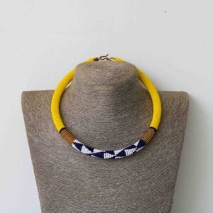 NGAO African Beaded necklace, Zulu Tribal Necklace