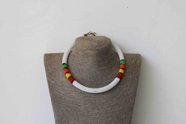 BINGO African Beaded necklace, Zulu Tribal Necklace