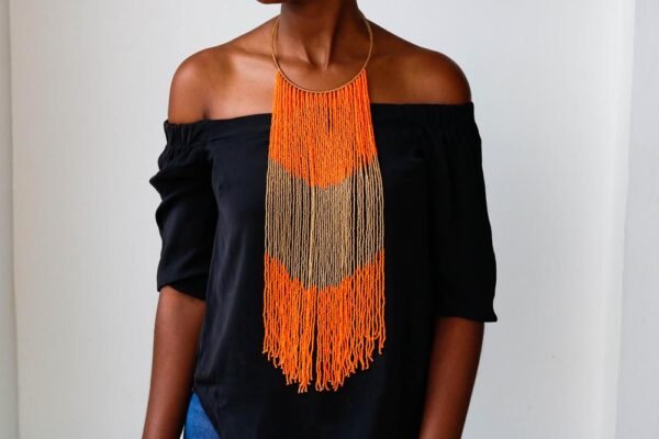 ANYANGO African beaded pendant necklace