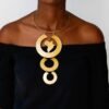ABIANO African brass necklace