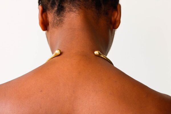 BAZU Brass pendant necklace