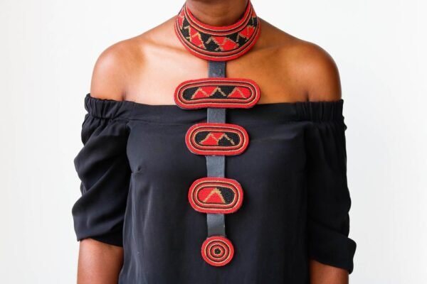 IBINA African leather necklace