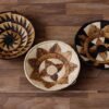 PAWA African Banana baskets, Set of 3 Woven Wall Baskets