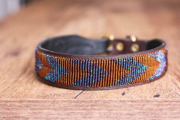 NJIRU African beaded dog collar