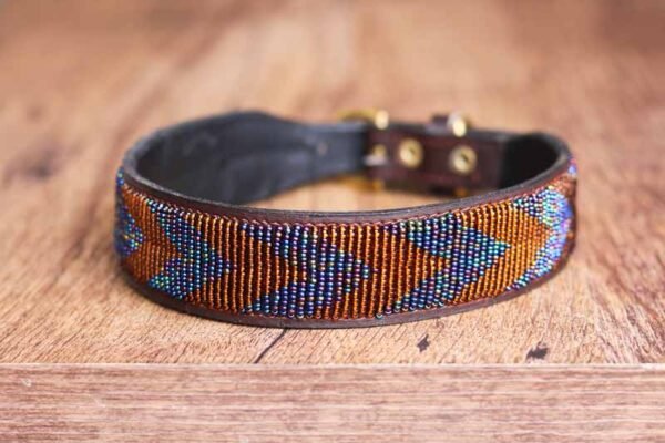 NJIRU African beaded dog collar