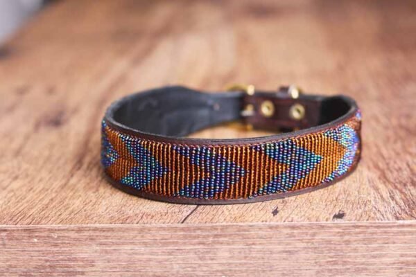 NJIRU African beaded dog collar