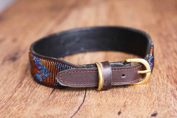 NJIRU African beaded dog collar