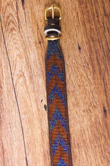 NJIRU African beaded dog collar