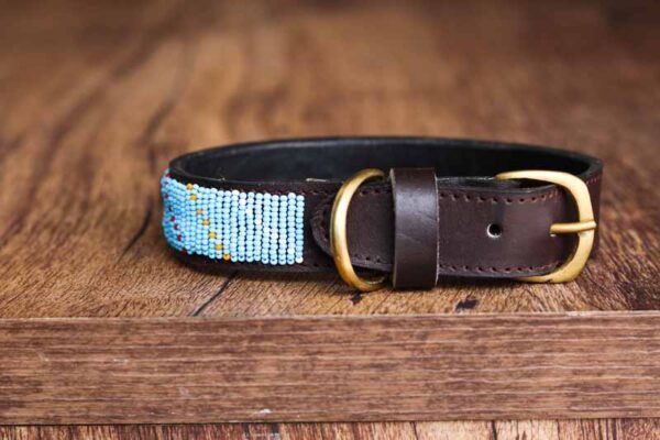 KINGO Maasai beaded dog collar