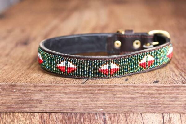 TIGITHI Maasai beaded dog collar