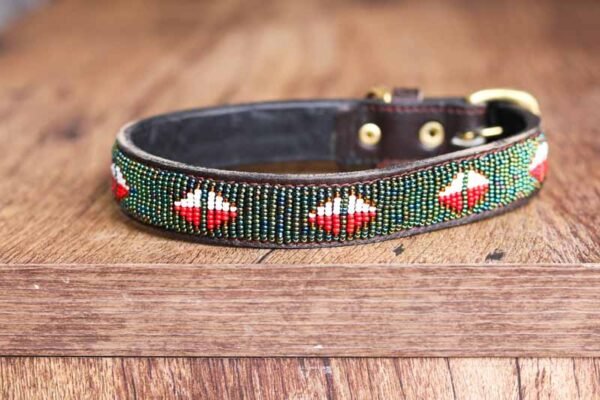 TIGITHI Maasai beaded dog collar