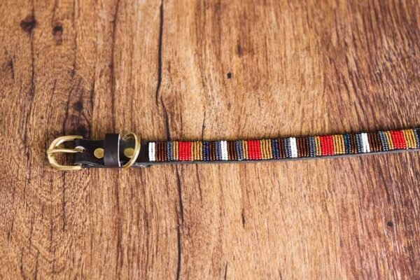 AGUTHI Maasai beaded dog collar