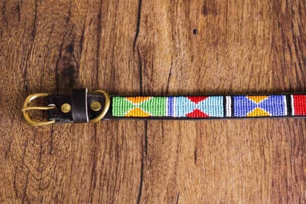 KARIMA Maasai beaded dog collar