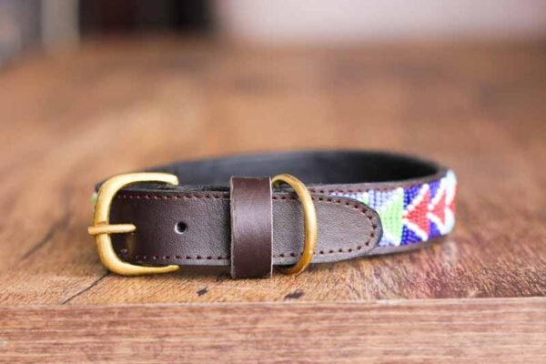 GIKONDI Maasai beaded dog collar