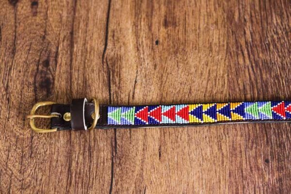 GIKONDI Maasai beaded dog collar