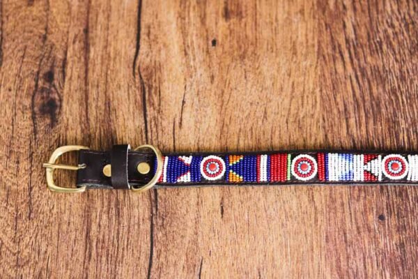 MUGUNDA Maasai beaded dog collar