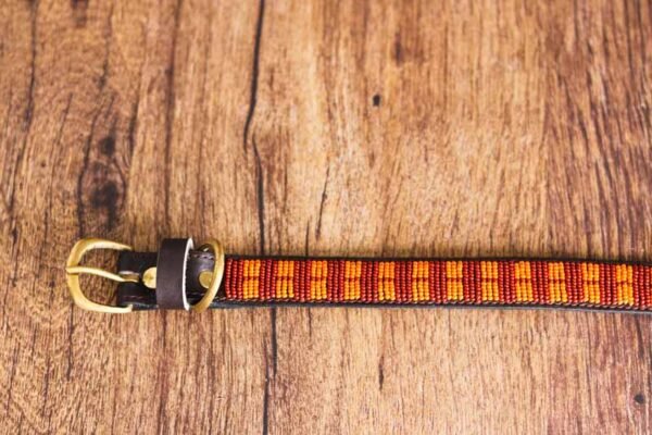 RUGI Maasai beaded dog collar
