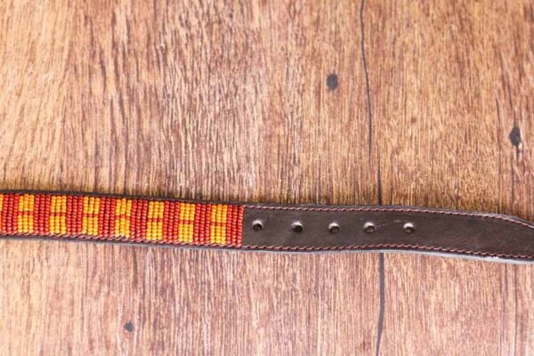 RUGI Maasai beaded dog collar