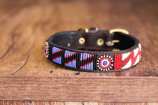 MUKURWE Maasai beaded dog collar