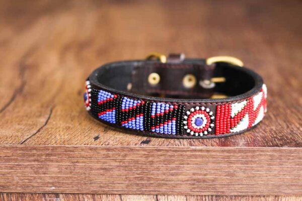 MUKURWE Maasai beaded dog collar