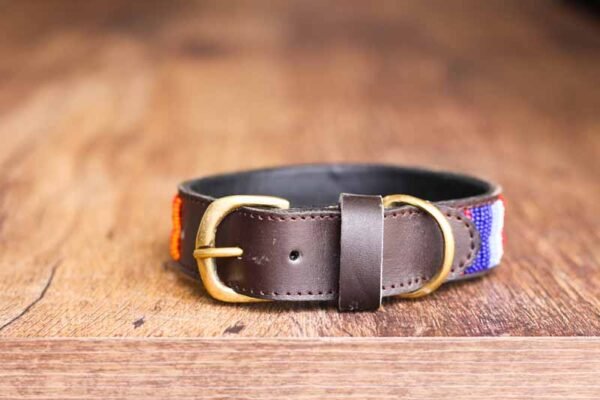 KIGANJO Maasai beaded dog collar