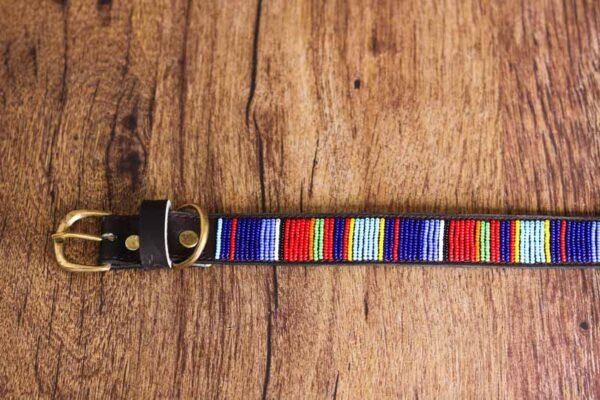 KIGANJO Maasai beaded dog collar