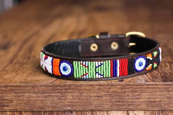 GATITU Maasai beaded dog collar