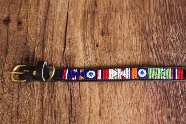 GATITU Maasai beaded dog collar