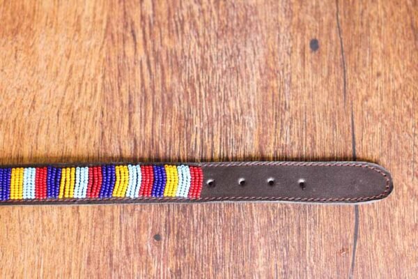 KAMAKWA Maasai beaded dog collar