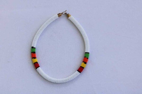 BINGO African Beaded necklace, Zulu Tribal Necklace