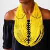 ABI Beaded fringe necklace