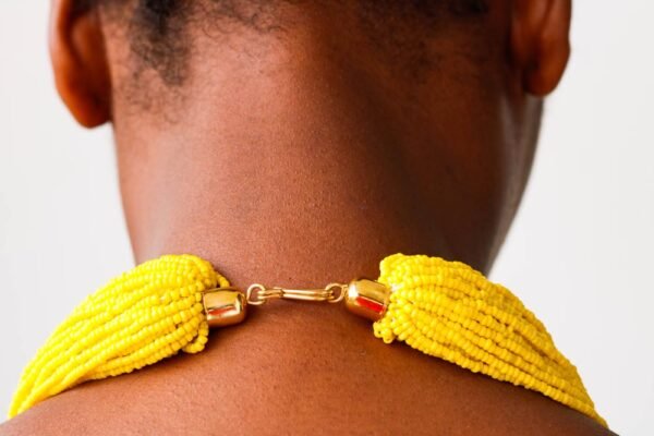 ABI Beaded fringe necklace