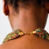MOTI African Red beaded necklace, Beaded Pendant necklace