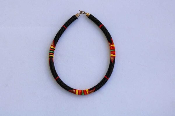 105b.jpg MTONI African Beaded necklace, Zulu Tribal Necklace