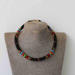 MAYU African Beaded necklace, Zulu Tribal Necklace