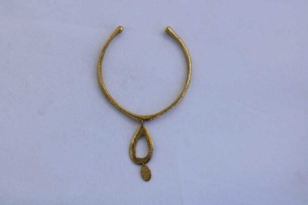 SHELA African brass pendant necklace