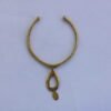 SHELA African brass pendant necklace