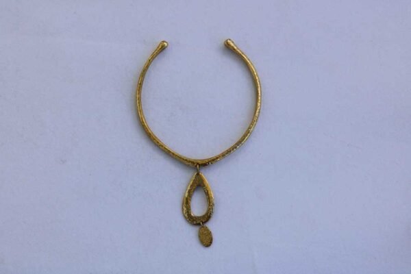 SHELA African brass pendant necklace