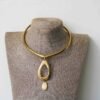 SHELA African brass pendant necklace