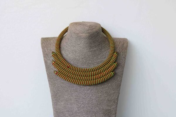 NADIRA African tribal necklace, Maasai beaded necklace