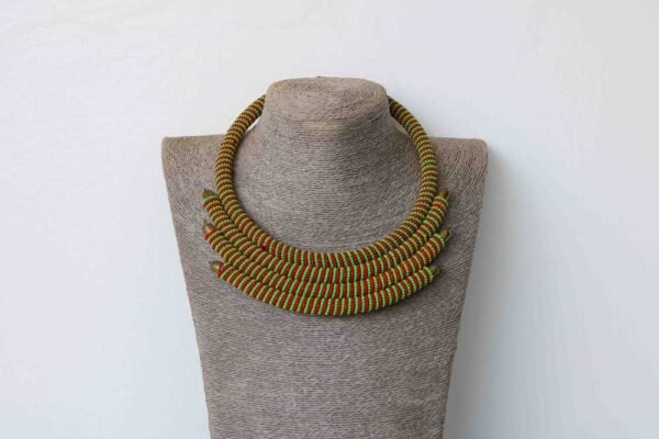 NADIRA African tribal necklace, Maasai beaded necklace