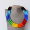 SARABI African Beaded Rainbow necklace