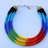 SARABI African Beaded Rainbow necklace