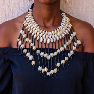 AKALA cowrie shell necklace, Gift for her