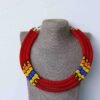 23h.jpg NYOFU African Red Beaded Necklace, Layered necklace