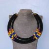 MZUZI Black Beaded layered Necklace, African necklace