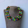 IGATI Multicolored necklace, African beaded necklace