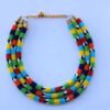 IGATI Multicolored necklace, African beaded necklace