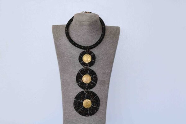 38a.jpg MSIA African tiered necklace, Pendant necklace