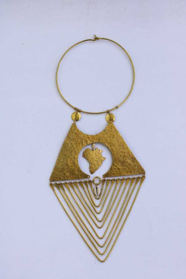 KITI African brass necklace